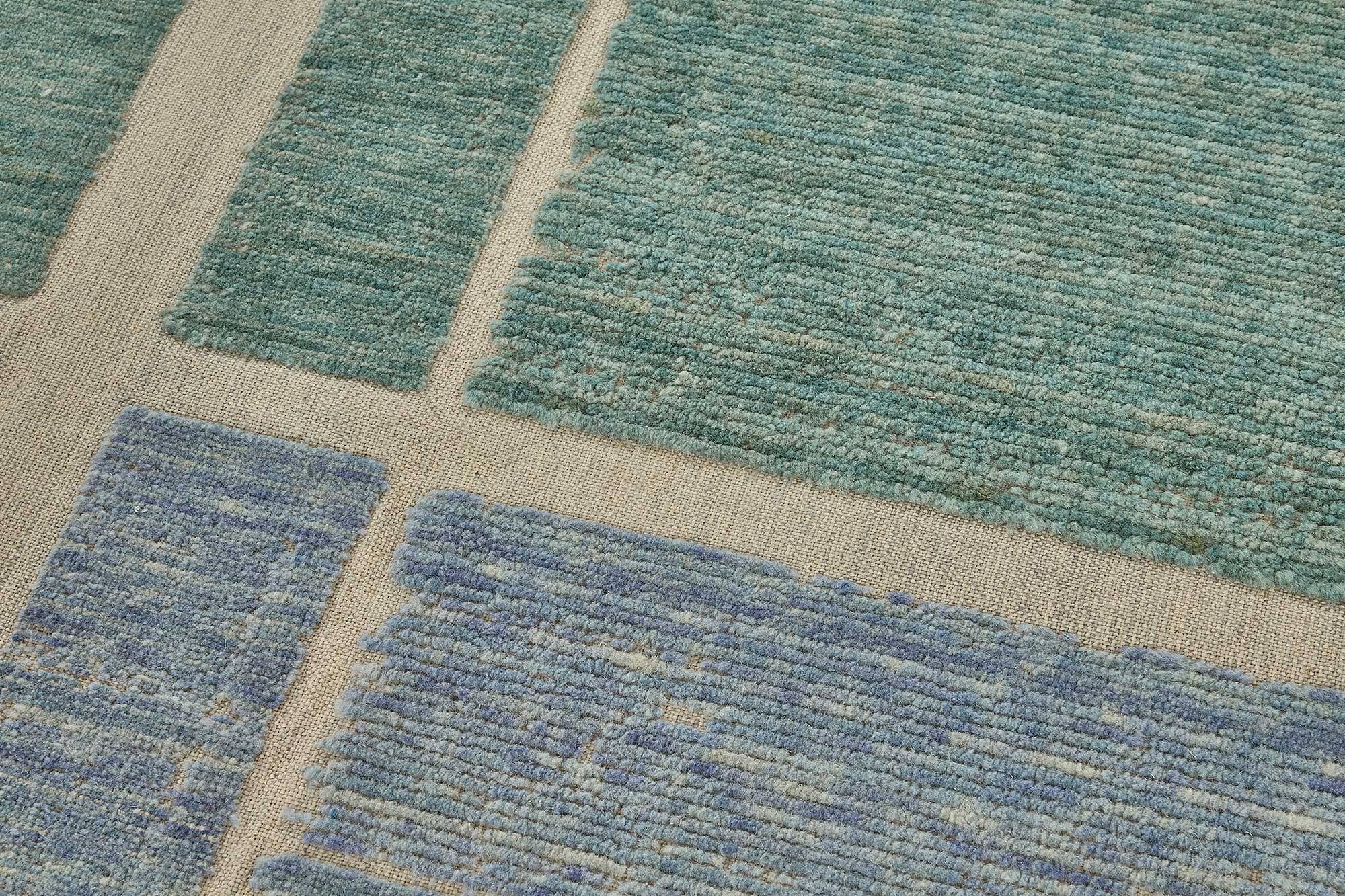 Turkish Handcrafted Loom Oushak Rug 106 cm x 330 cm