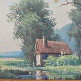 Tableau paysage champêtre