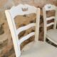 2 chaises bistrot patinées