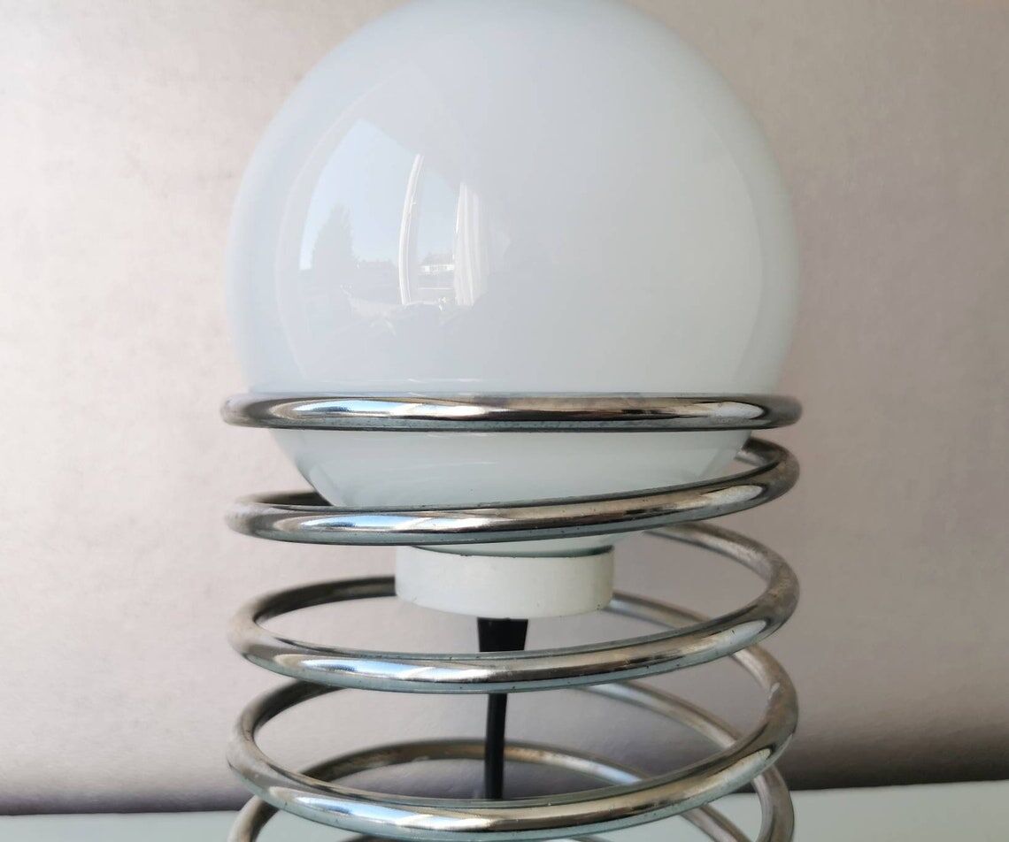 Vintage spiral table lamp 70s