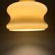 Vintage opaline pendant lamp 60s