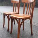 Pair of 60s bistro chairs