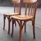 Paire de chaises bistrot années 60