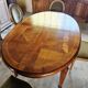 Solid cherry wood dining table with extension – classic style