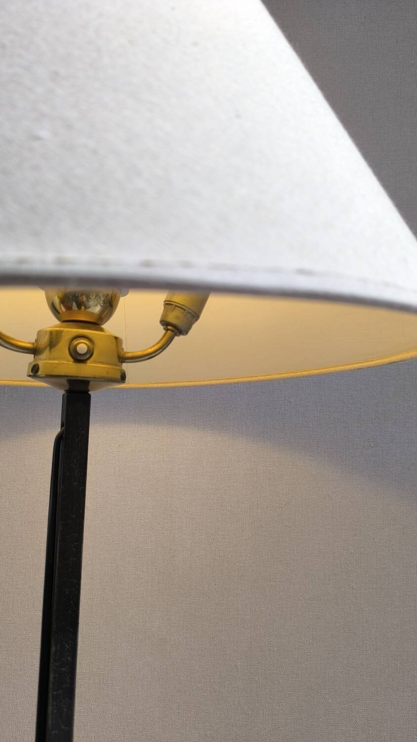 Wrought iron floor lamp, 1960