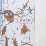 Jean-Michel Basquiat. Numbered colour silkscreen. 1990s.