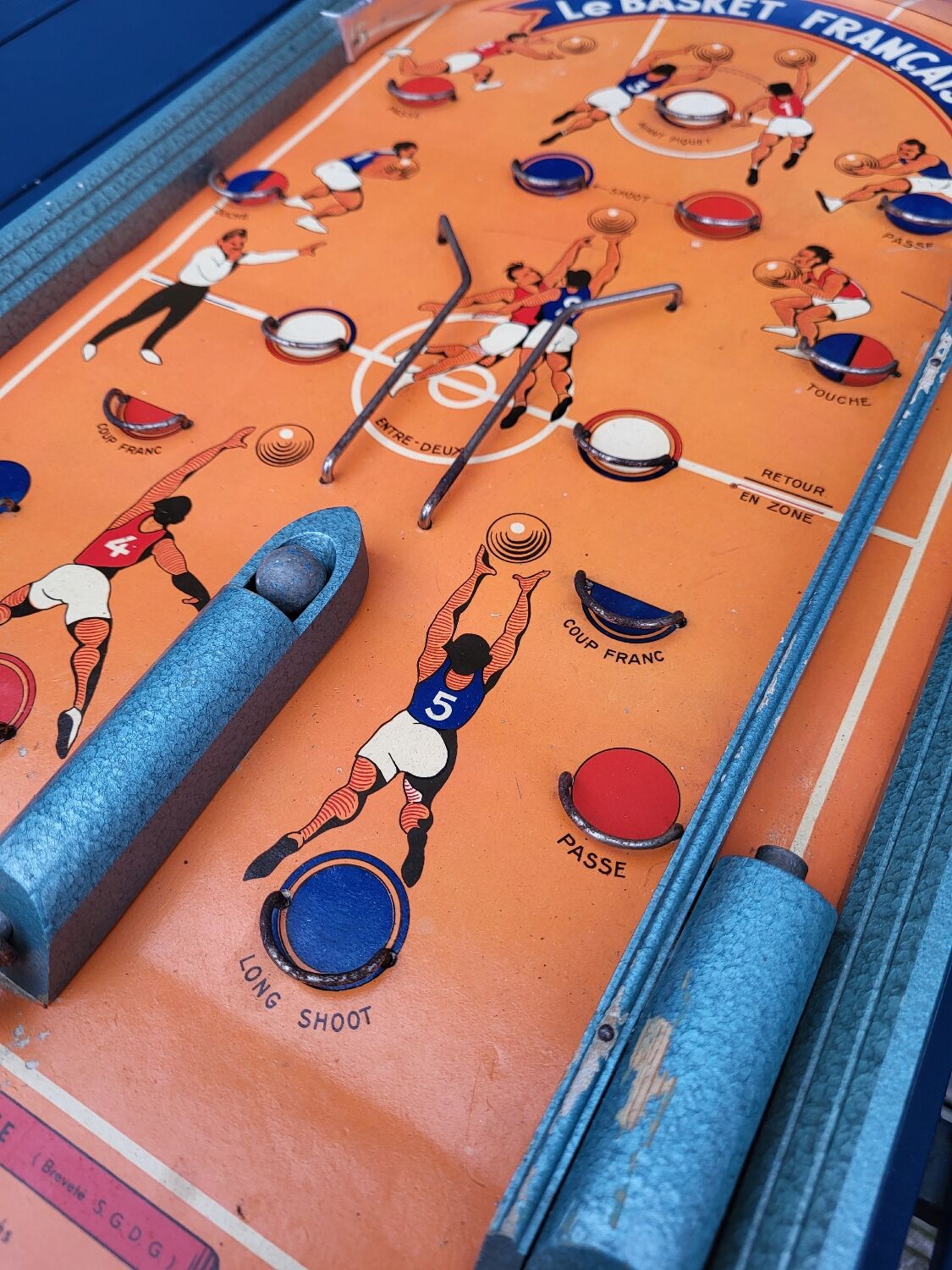 French Basket, Art Deco retro, made in France