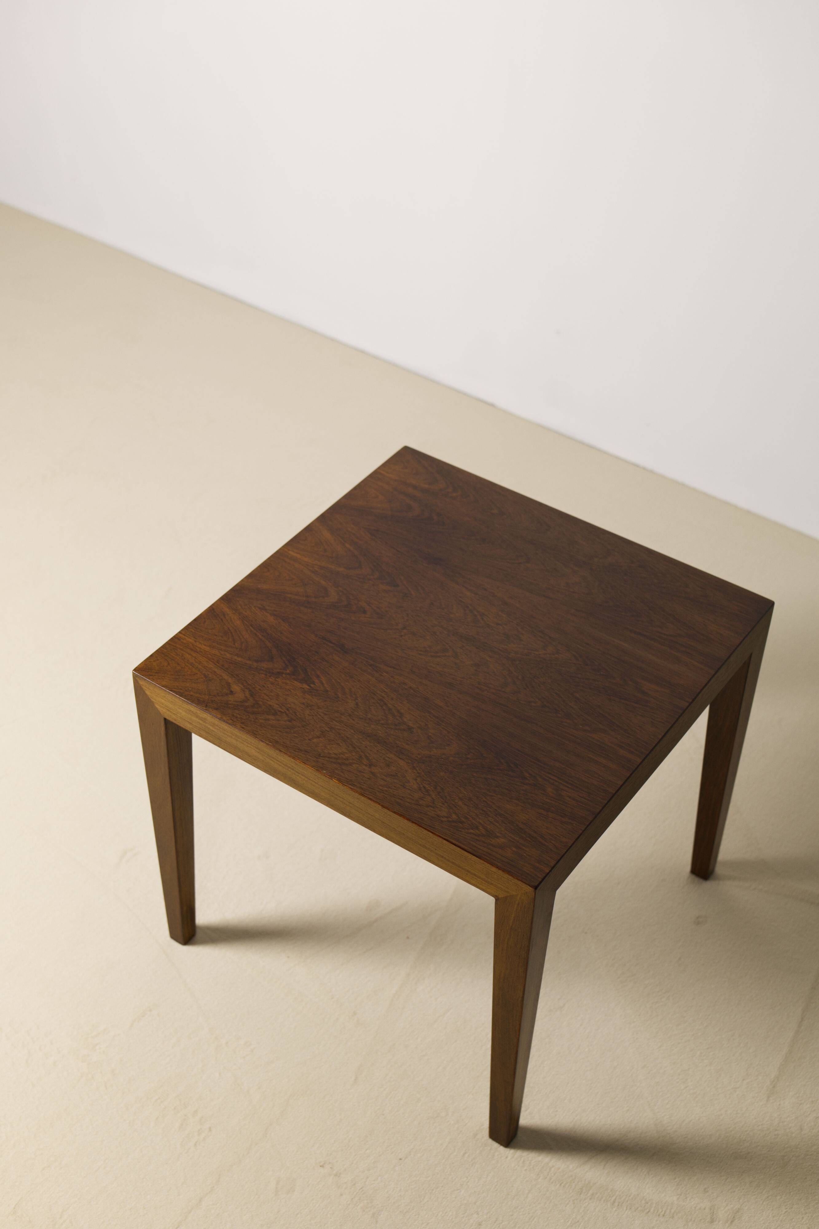 Teak side table by Severin Hansen Jr., Haslev Møbelsnedkeri Denmark, 1960s