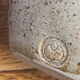 Glazed and decorated stoneware flower holder