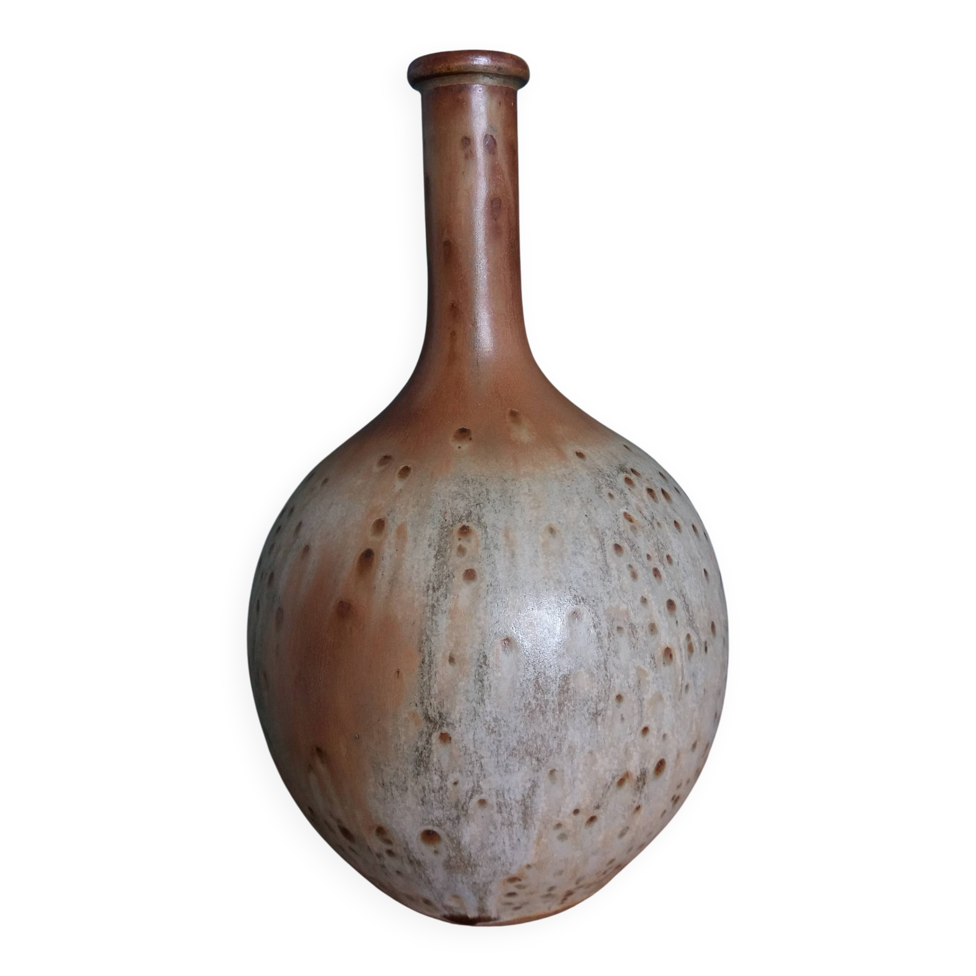 Alcohol carafe, Puisaye stoneware, Jean-Pierre Prud'homme