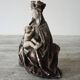 Old Plaster Statuette: Seated Virgin and Child