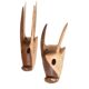 Wooden wall animal heads, 70s
