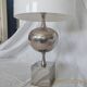 Pied de lampe Philippe Barbier, inox, 1970