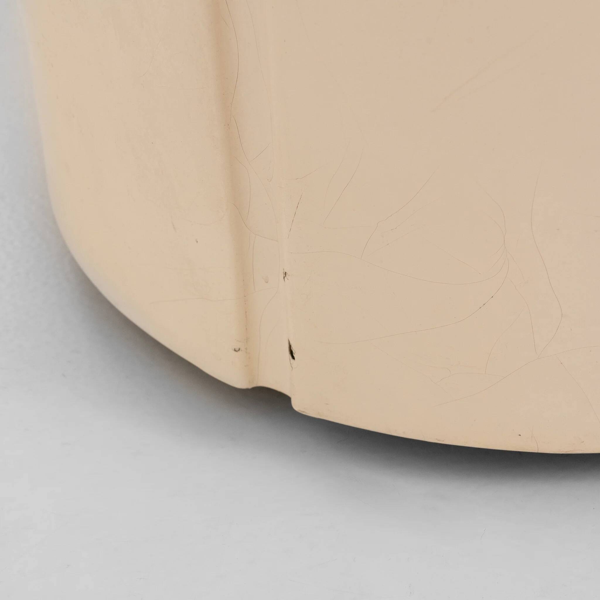 Elda Chair, Joe Colombo, Comfort, Black and Creme, Italy, circa 1970
