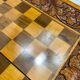 Chess and backgammon set in carved wood and marquetry