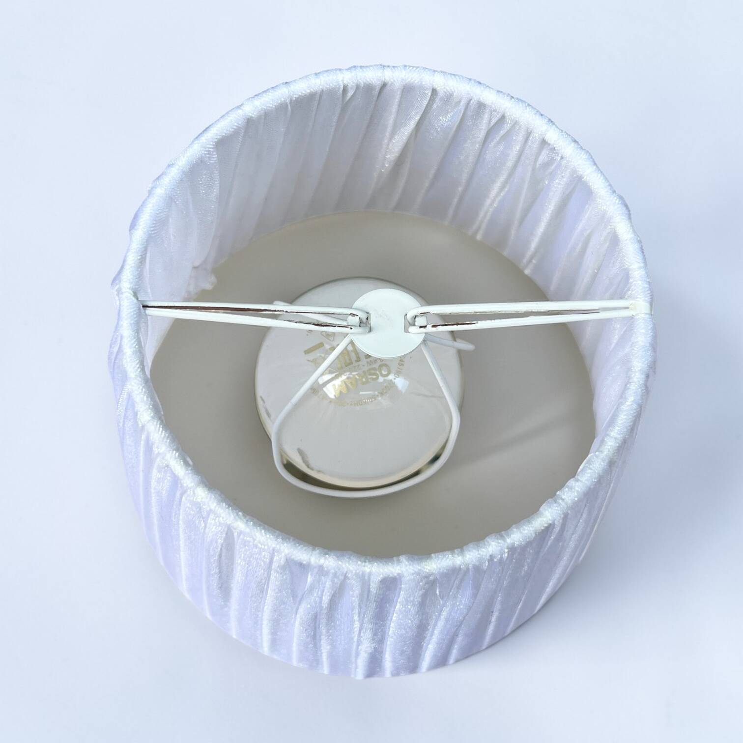 Lampe en résine inclusion de fleurs Edelweiss, 1960