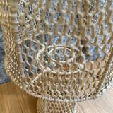 Natural raffia lamp