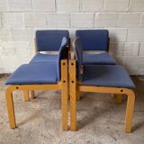 Suite 4 chaises scandinaves Fritz Hansen