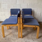 Suite 4 chaises scandinaves Fritz Hansen