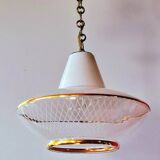 Suspension en verre sérigraphié UFO, 1970