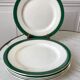 Set of 5 flat plates Digoin Sarreguemines model "Savoie" years 50-60