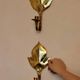 Pair of mid-century Swedish brass sconces