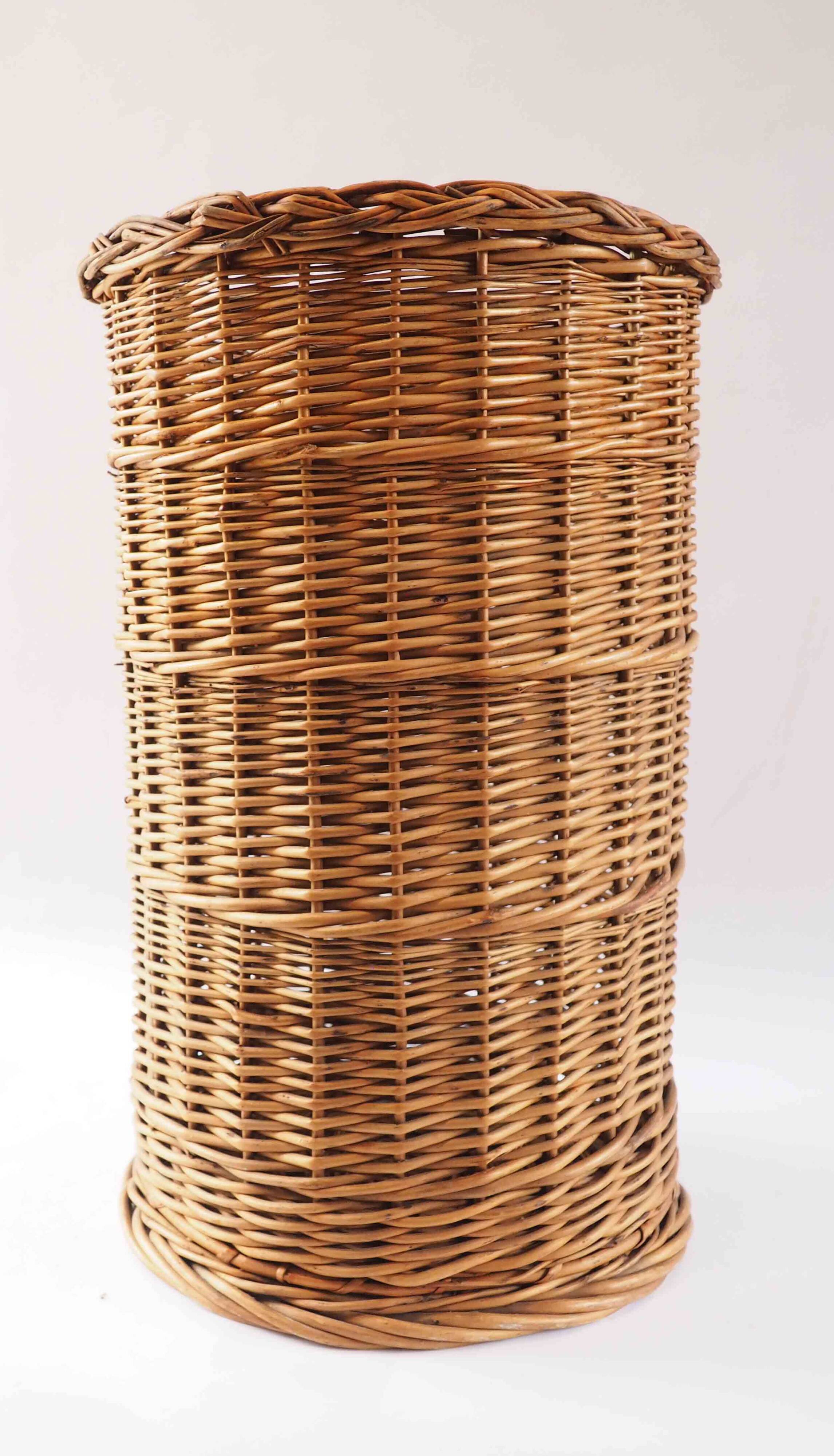 Large cylindrical basket
