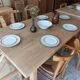 Renovated solid oak farmhouse table