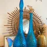 Turquoise blue Empoli decanter