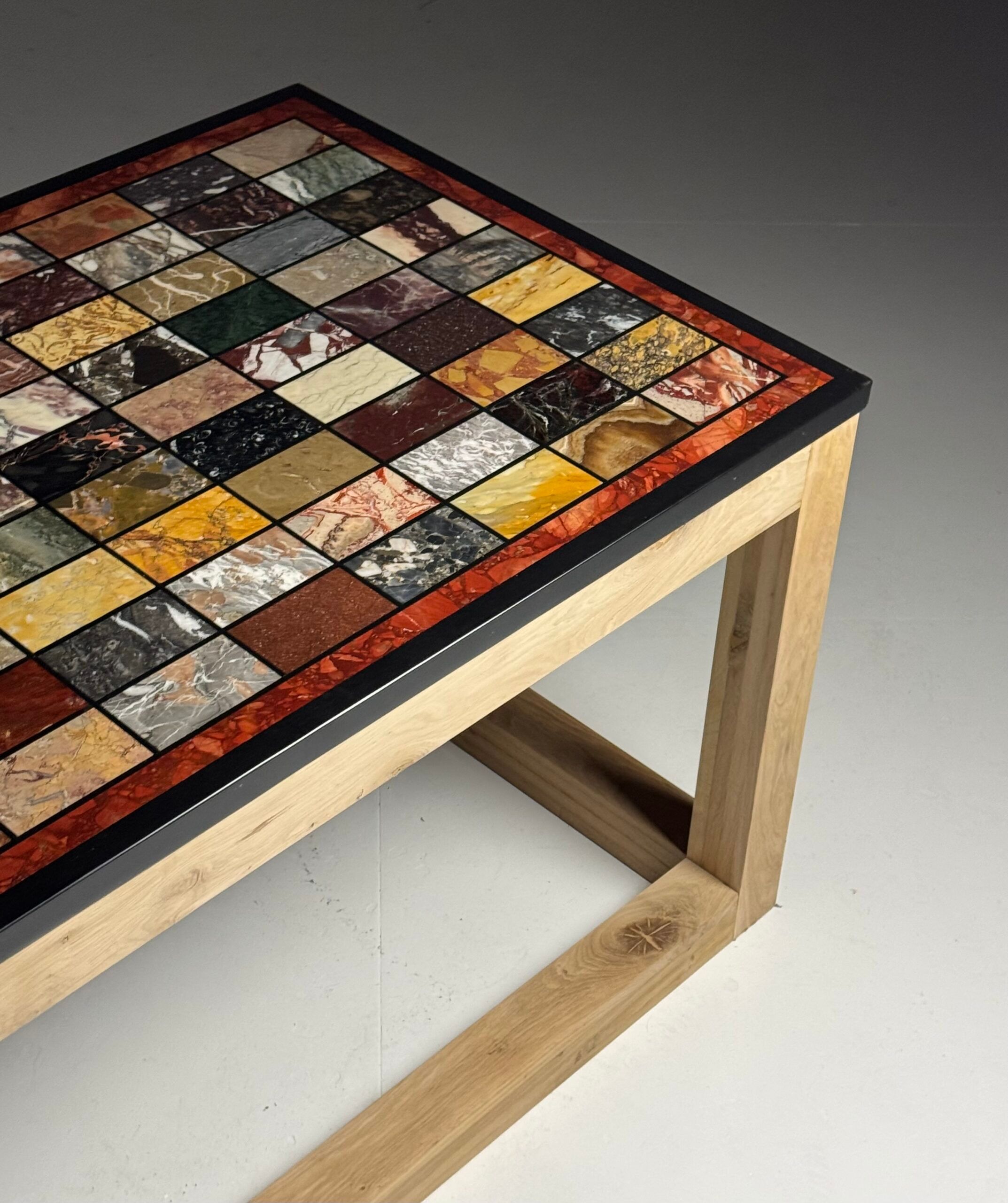 Marble specimen table vintage