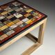 Marble specimen table vintage