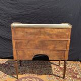 Restoration-era mahogany cylinder desk