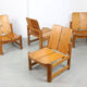Vintage scandinavian pine lounge chair