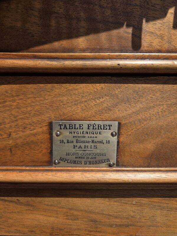 Ancien pupitre bureau "Table Féret Hygiénique" - Paris, fin XIXe siècle