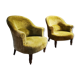 Pair of original tapestry velvet toad armchairs
