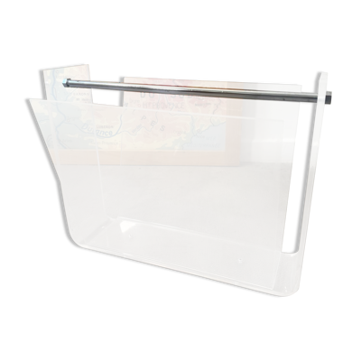 Porte revue David Lange en Plexiglas transparent