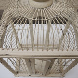 Painted wooden bird cage