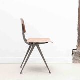 Friso Kramer style chair in oak and grey