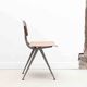 Chair in the style of Friso Kramer, oak and grey.
