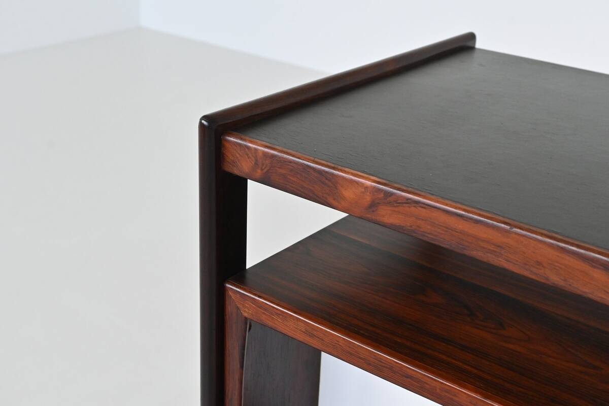 Knud Bent dry bar in rosewood Dyrlund Denmark 1960