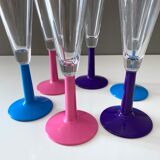 6 Leonardo champagne glasses, vintage glasses 90s