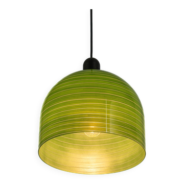 Green glass suspension by Peill Putzler, Germany, 1970