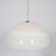 1970s glass hanging lamp by Leucos, Italy
