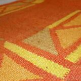 Vintage Persian gabbeh handmade carpet 71cm x 138cm 1970s, 1C470