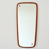 Scandinavian free-form teak mirror 1960s