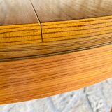 Extendable dining table in teak, butterfly extension by Van Pelt circa 1960.