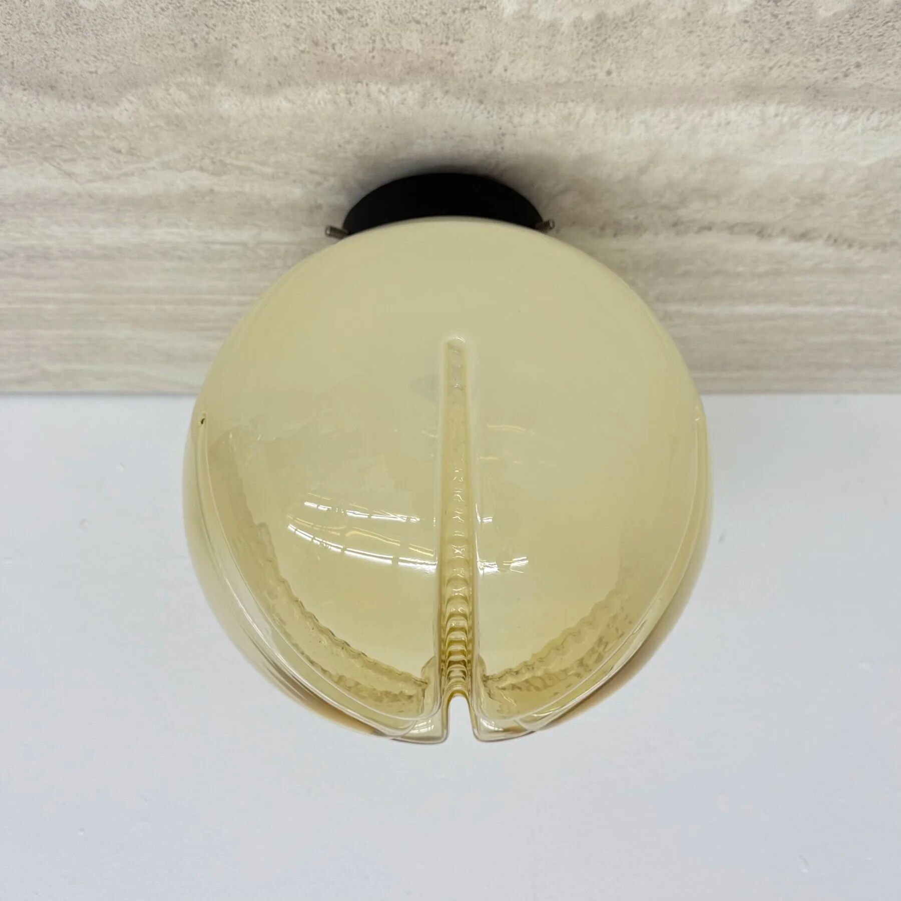 Mid-century Italian glass ceiling lamp, 1970s