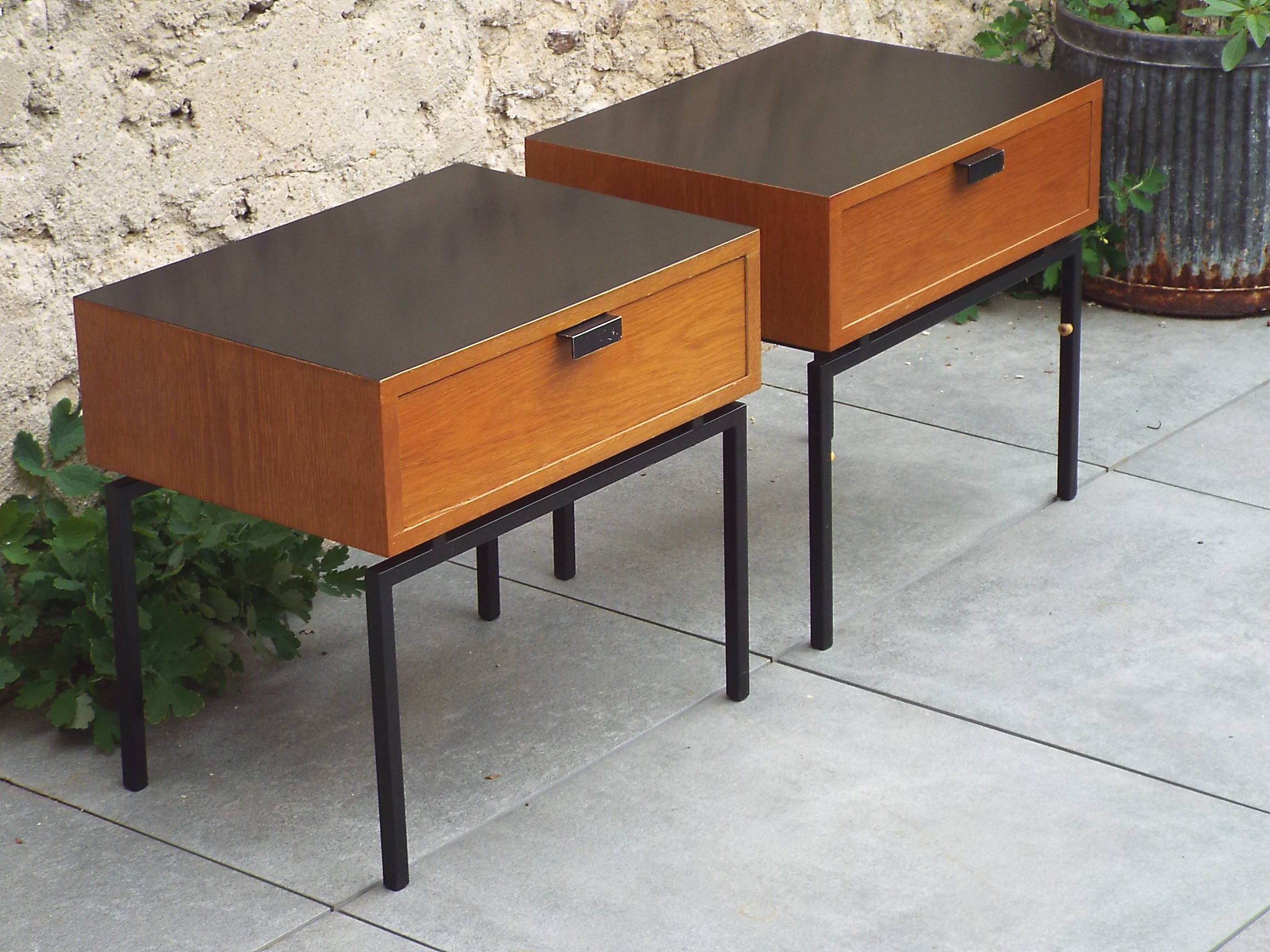 Pair of 60s bedside tables