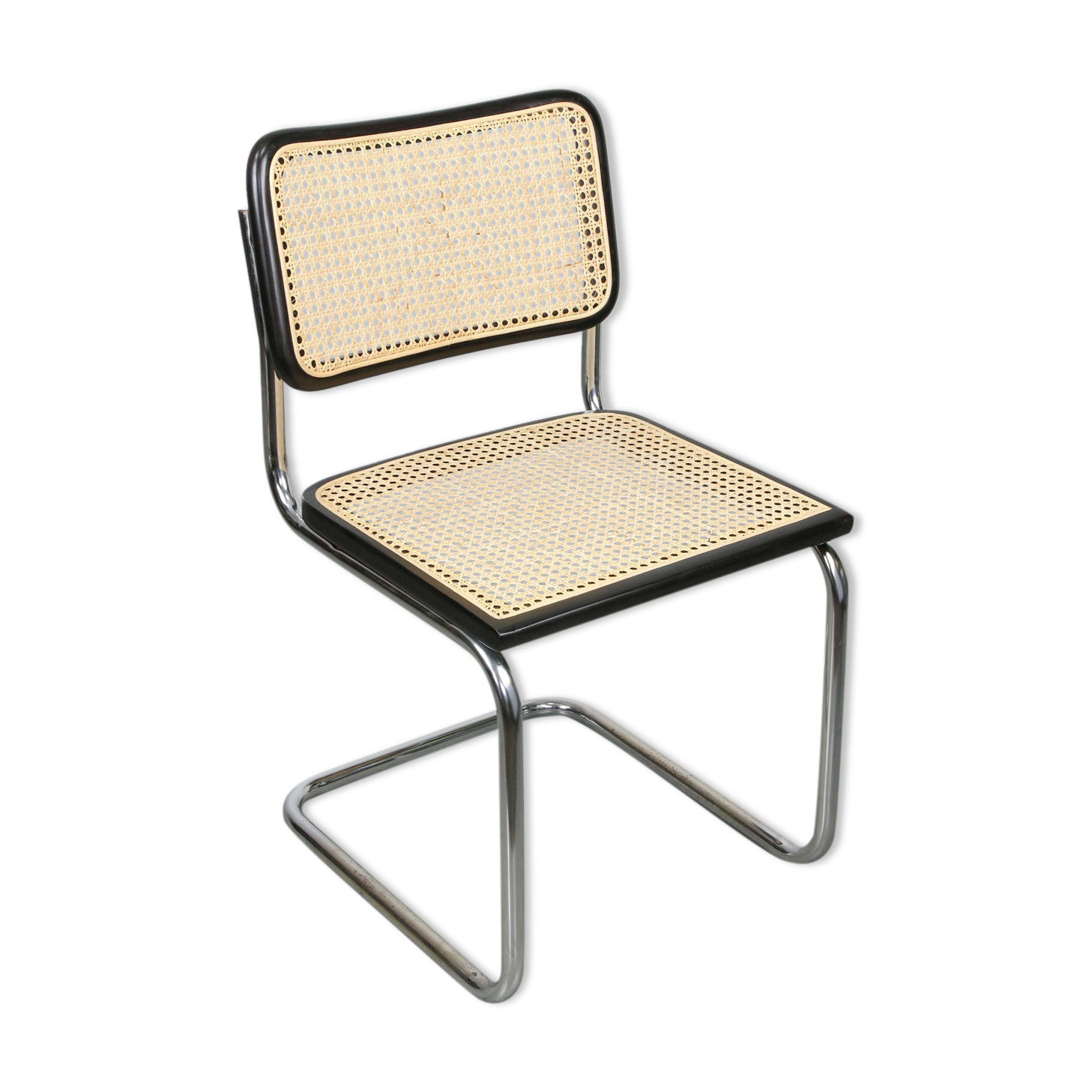 Vintage black B32 Cesca Chair by Marcel Breuer, 80s