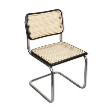 Chaise vintage noire B32 Cesca par Marcel Breuer, années 80